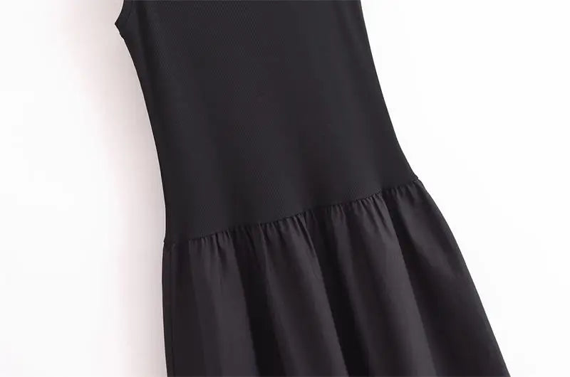 Vestido Longo Simples Casual Preto