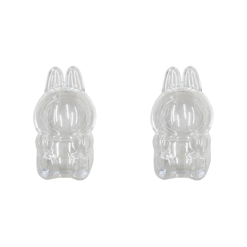 For Labubu V1 V2 Transparent Protective Cover Monster Toy Elf Doll Storage Box Dustproof Hanging Plush Doll Bag Display Cover