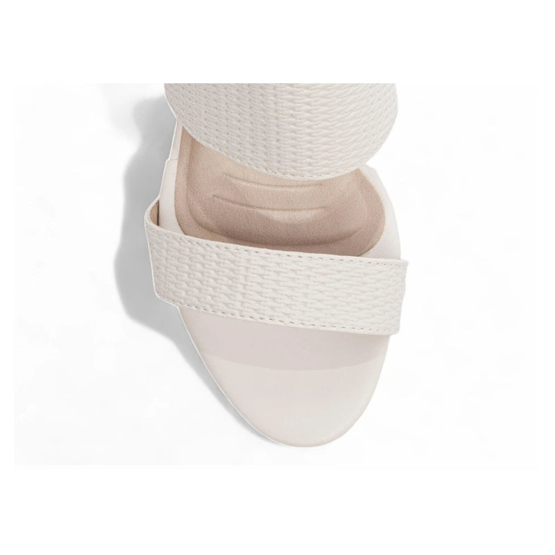 Tamanco Flex Salto Bloco Branco AE3201