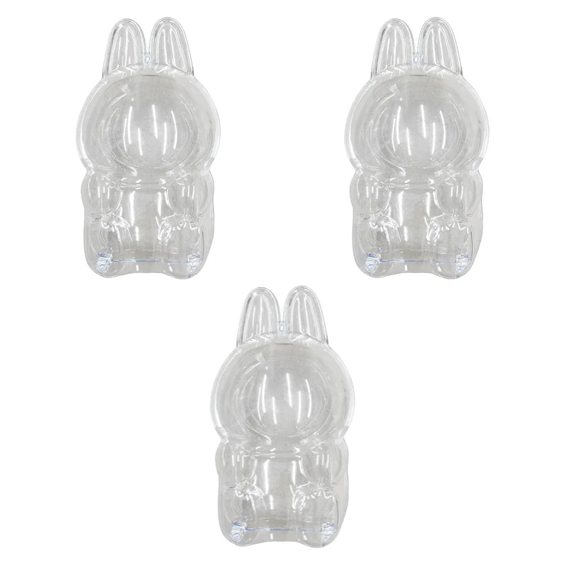For Labubu V1 V2 Transparent Protective Cover Monster Toy Elf Doll Storage Box Dustproof Hanging Plush Doll Bag Display Cover