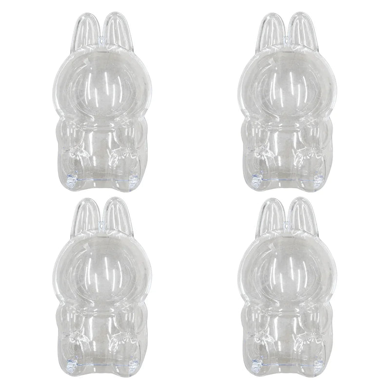 For Labubu V1 V2 Transparent Protective Cover Monster Toy Elf Doll Storage Box Dustproof Hanging Plush Doll Bag Display Cover