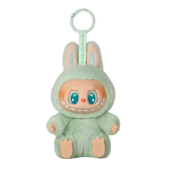 Boneca Labubu Sentada Verde Água