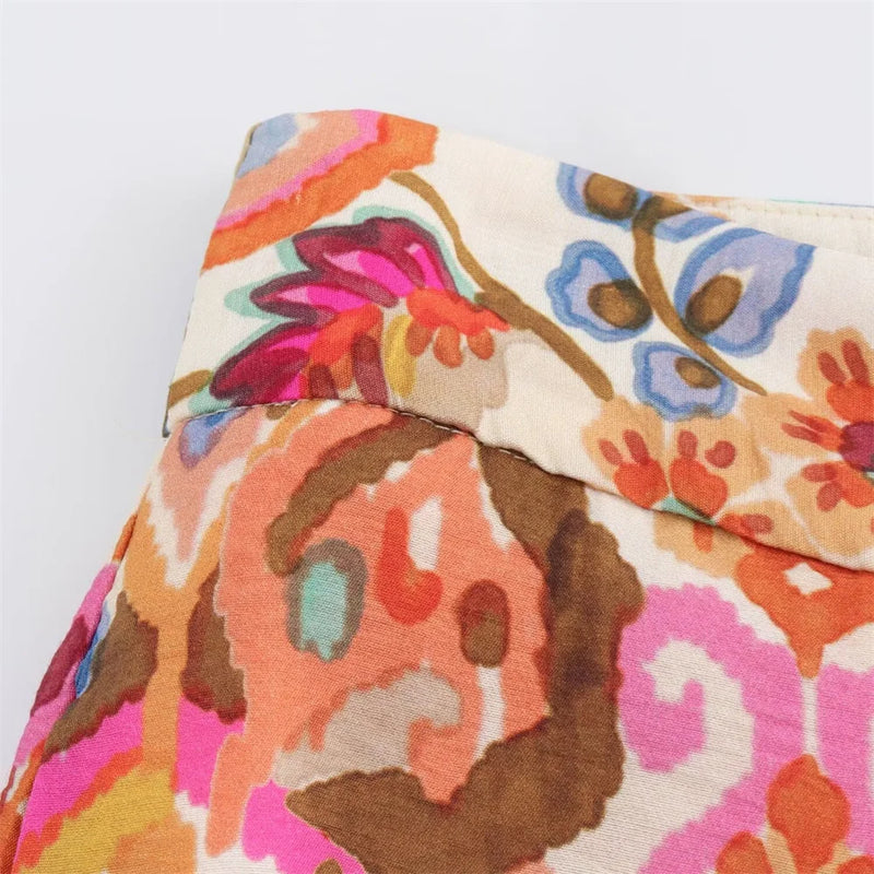 Conjunto Estampado Laranja