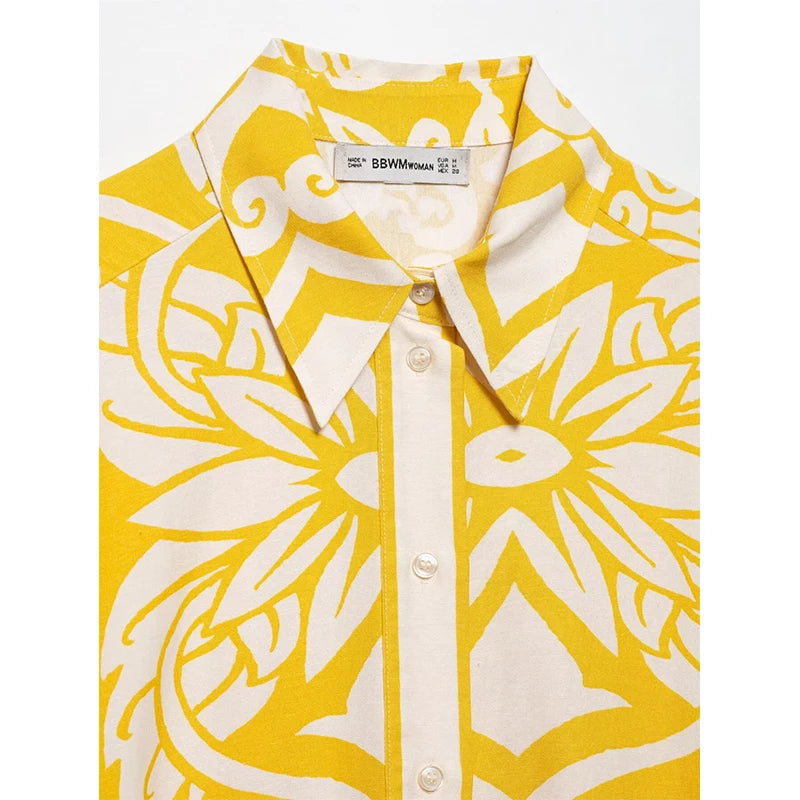 Conjunto Estampado Amarelo