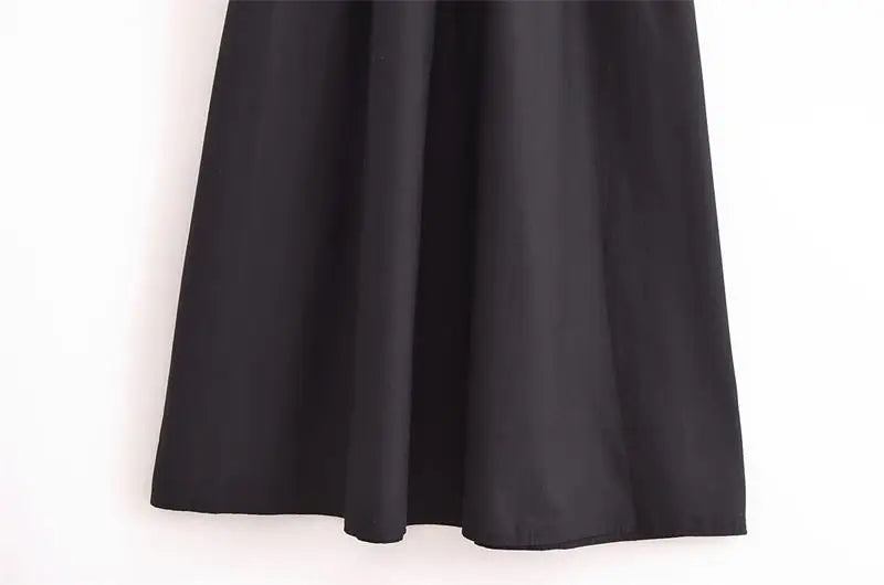 Vestido Longo Simples Casual Preto