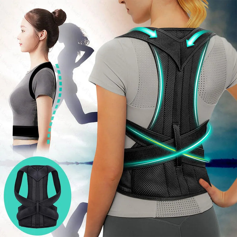 Corretor Postura Feminino Masculino Colete Alinhador Coluna