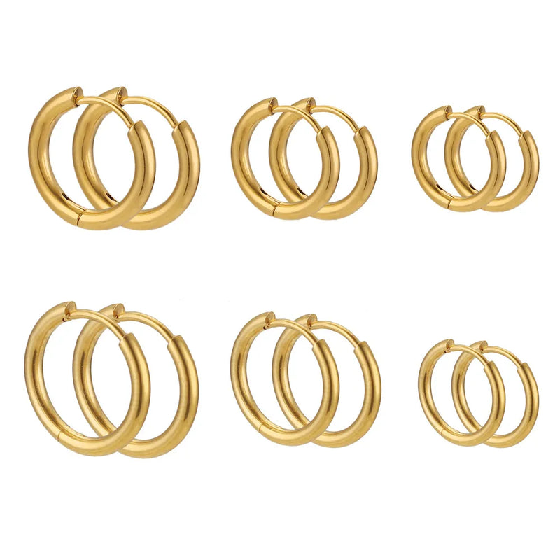 Brinco Argola Simples Dourado