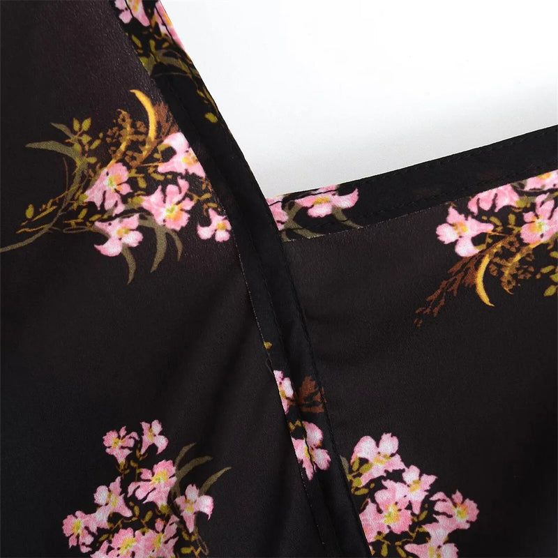 Vestido Retrô Floral Elegante