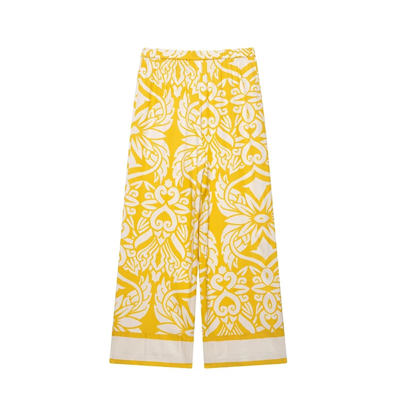 Conjunto Estampado Amarelo