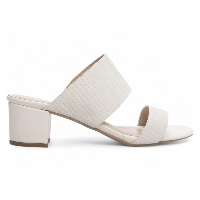 Tamanco Flex Salto Bloco Branco AE3201