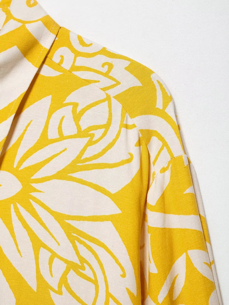 Conjunto Estampado Amarelo