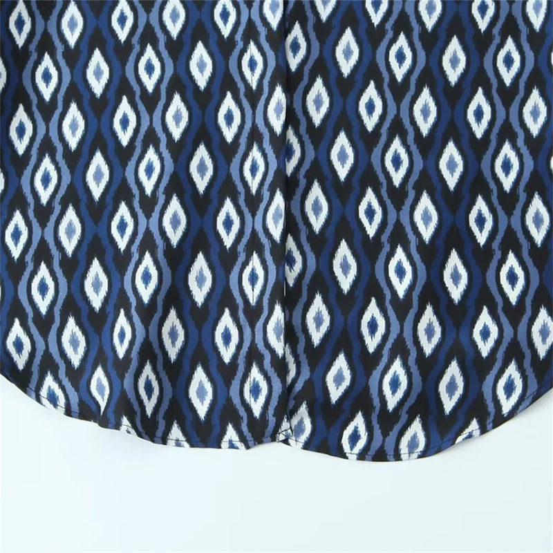 Conjunto Geométrico Azul Escuro