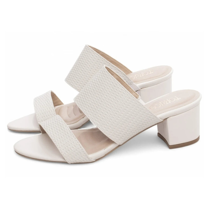 Tamanco Flex Salto Bloco Branco AE3201