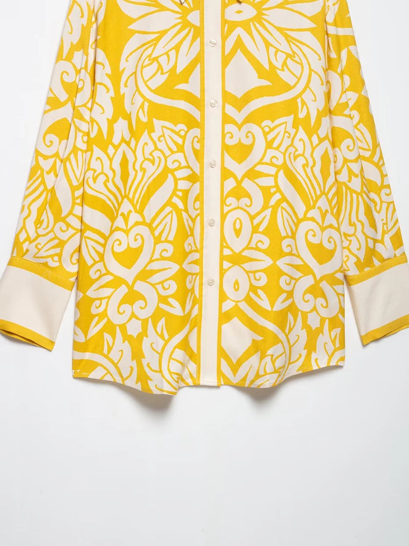 Conjunto Estampado Amarelo