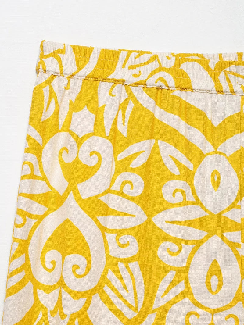 Conjunto Estampado Amarelo