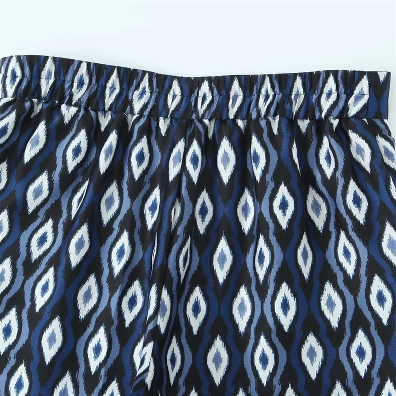 Conjunto Geométrico Azul Escuro