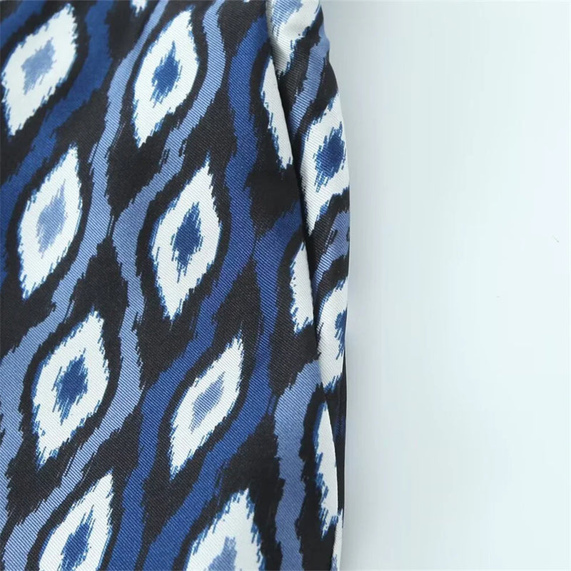 Conjunto Geométrico Azul Escuro