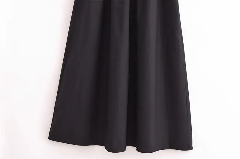 Vestido Longo Simples Casual Preto