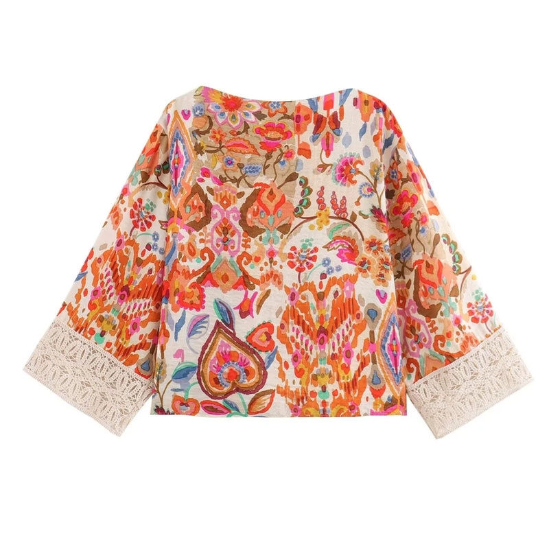 Conjunto Estampado Laranja