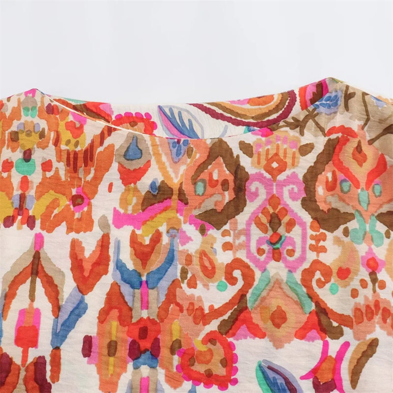 Conjunto Estampado Laranja