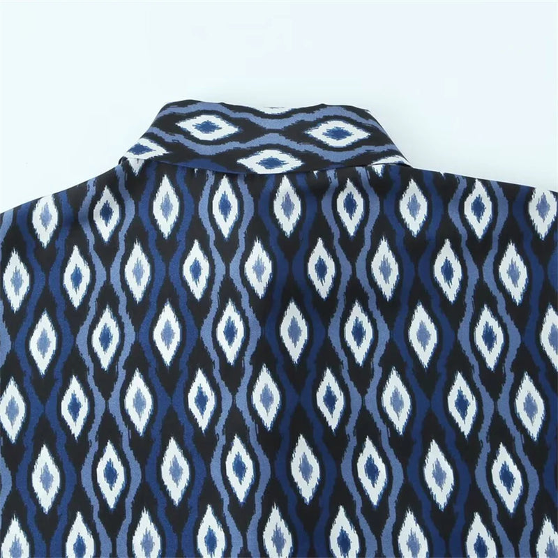 Conjunto Geométrico Azul Escuro