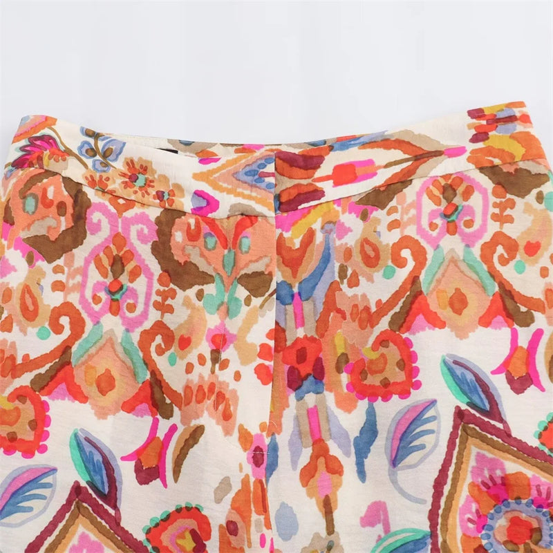 Conjunto Estampado Laranja