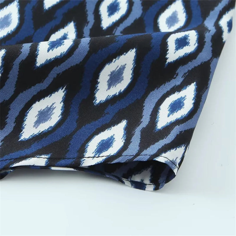 Conjunto Geométrico Azul Escuro