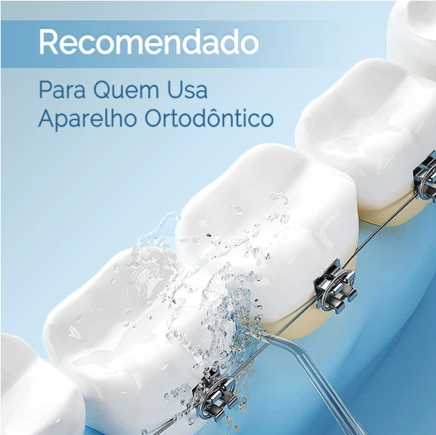 Jato Dágua Limpador De Próteses Fixas Móveis Dentes Gengiva