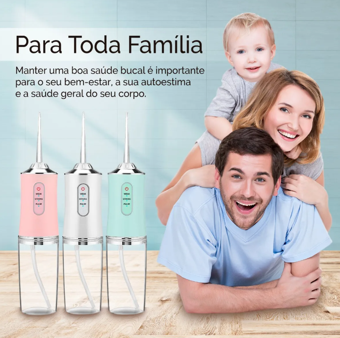 Jato Dágua Limpador De Próteses Fixas Móveis Dentes Gengiva