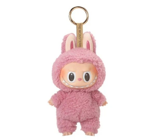 Labubu Boneca de Pé Bege Rosa