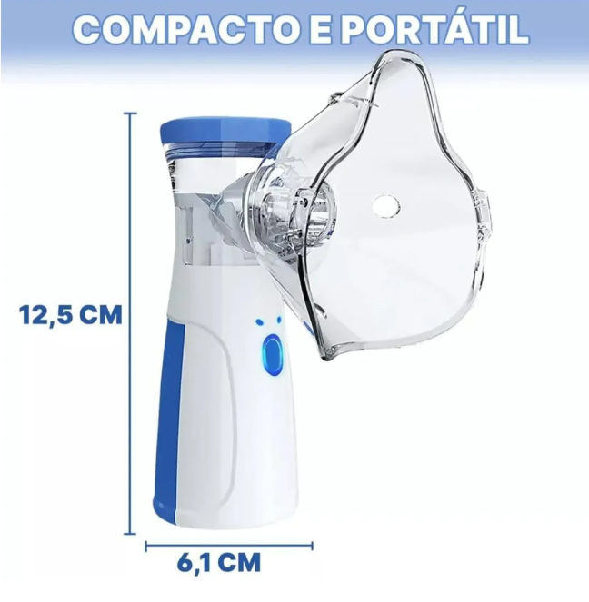 Nebulizador Inalador Ultrassônico Portátil Recarregável Usb