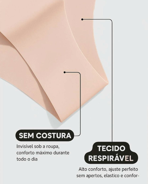 Kit 10 Unidades Calcinhas Sem Costura - Corte a Laser