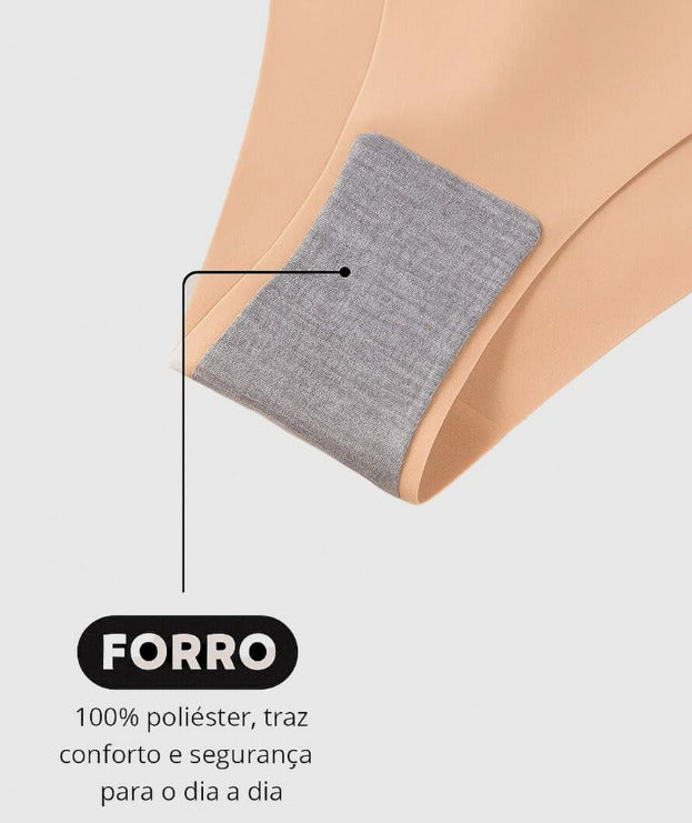 Kit 10 Unidades Calcinhas Sem Costura - Corte a Laser